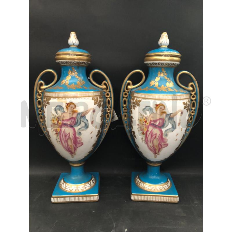 VASI LA COPPIA STILE SEVRES A.MINTON MANIFATTURA  INGLESE   | Mercatino dell'Usato Cesena 1