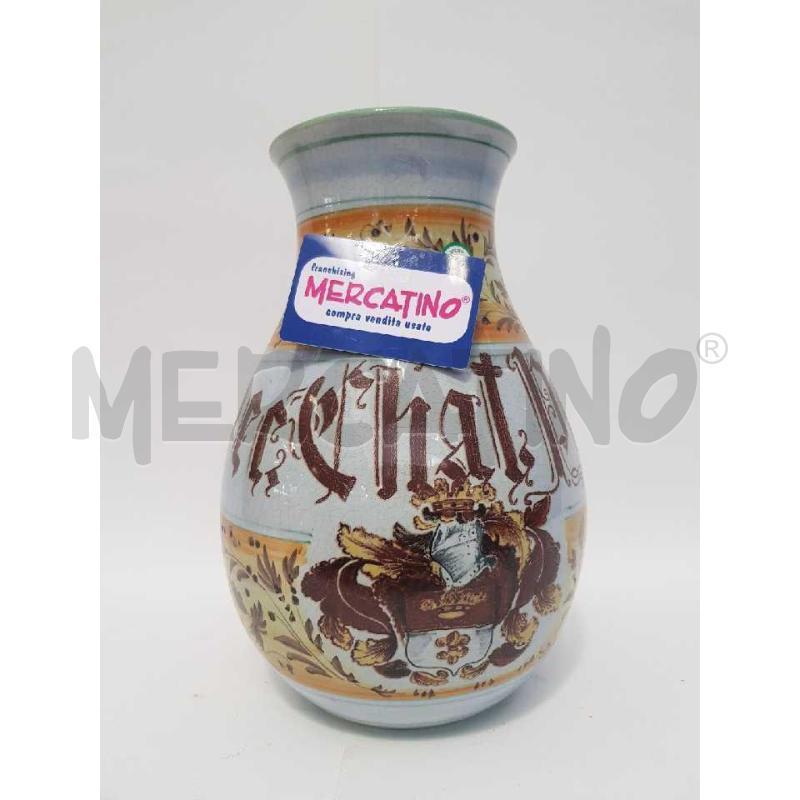 VASO CERAMICA DECORO MARRONE | Mercatino dell'Usato Cesena 2
