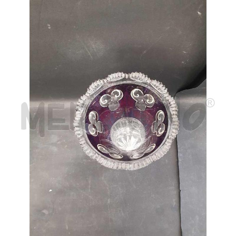 VASO CRISTALLO SERIGRAFATO DECORATO | Mercatino dell'Usato Cesena 3