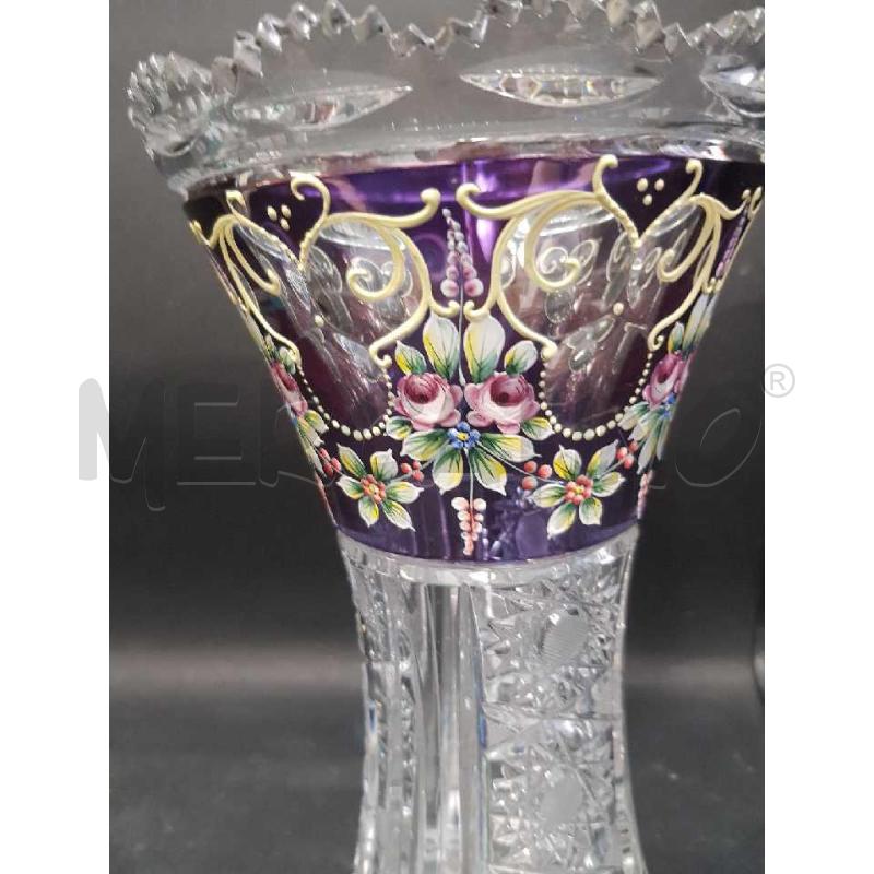 VASO CRISTALLO SERIGRAFATO DECORATO | Mercatino dell'Usato Cesena 4
