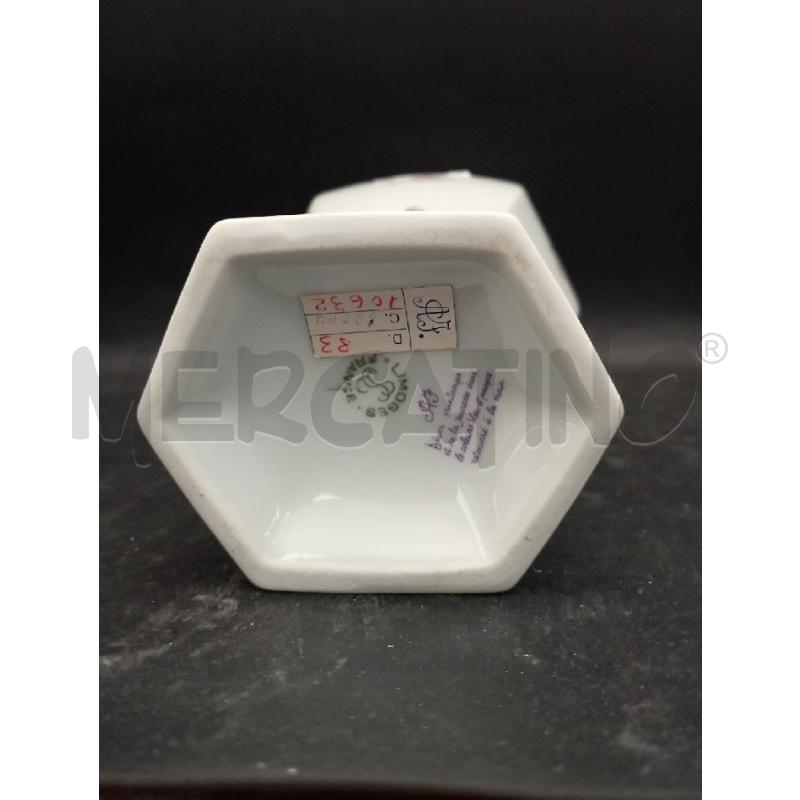 VASO LIMOGES ESAGONALE CERAMICA DECORO FIORI | Mercatino dell'Usato Cesena 3