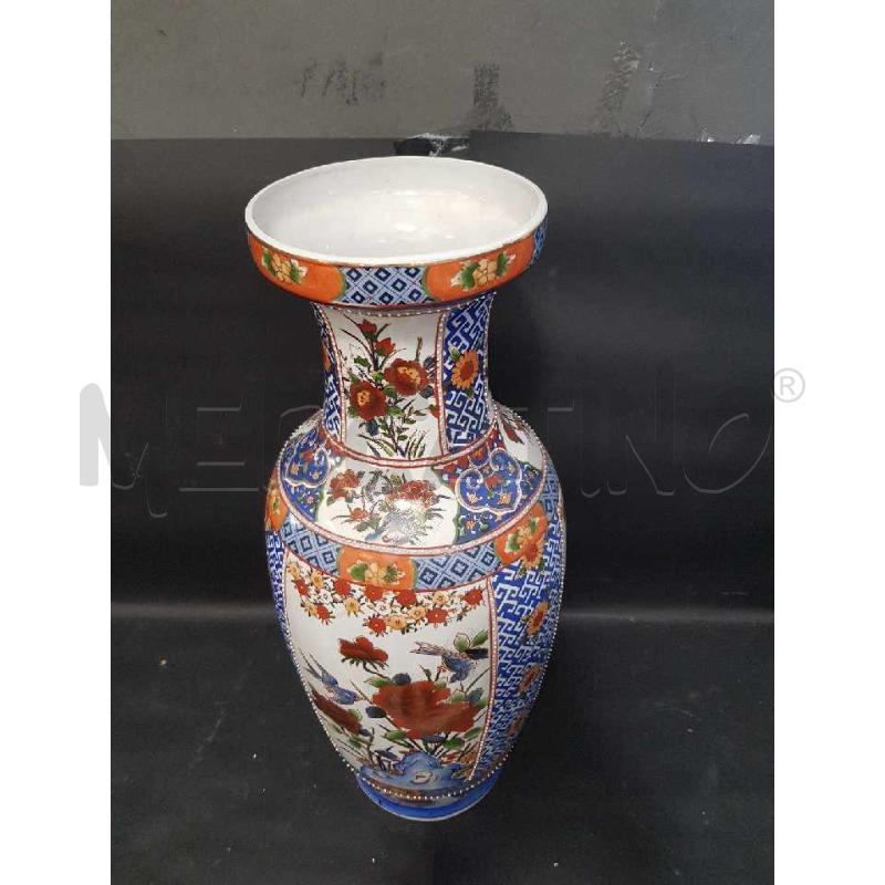 VASO MAXI GIAPPONESE MING DYNASTIC CERAMICA DECORO ROSE | Mercatino dell'Usato Cesena 4
