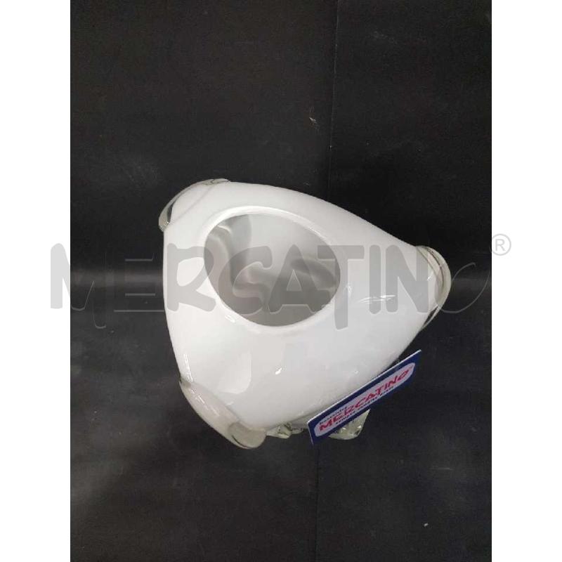 VASO VETRI MURANO BIANCO LAVORATO | Mercatino dell'Usato Cesena 4