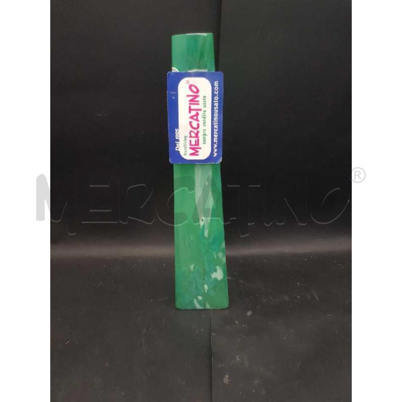 VASO  KOSTA BODA ANNA EHRNER  VERDE PIRAMIDALE  | Mercatino dell'Usato Cesena 2
