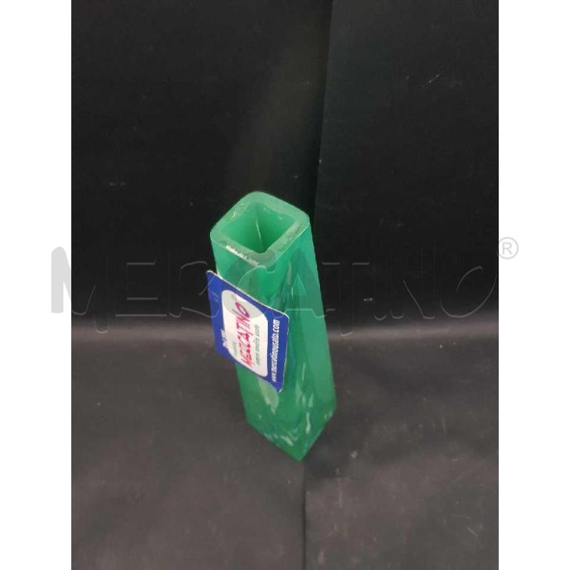 VASO  KOSTA BODA ANNA EHRNER  VERDE PIRAMIDALE  | Mercatino dell'Usato Cesena 4