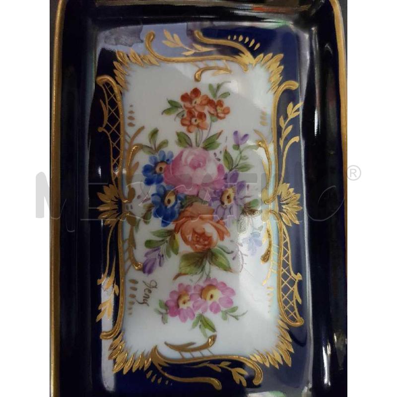 VASSOIO MIGNON LIMOGES BLU BIA FIORI DORATURE  | Mercatino dell'Usato Cesena 5