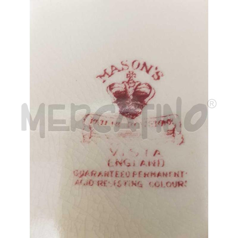 ZUPPIERA CERAMICA INGLESE ROSSA MASON | Mercatino dell'Usato Cesena 3