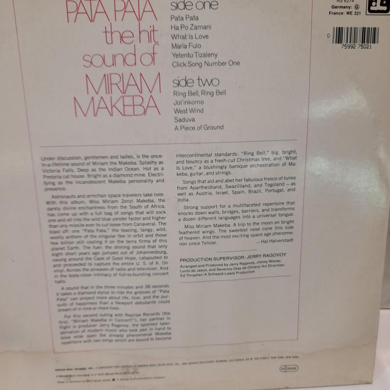 DISCO LP MIRIAM MAKEBA - PATA PATA - | Mercatino dell'Usato Cesena 2
