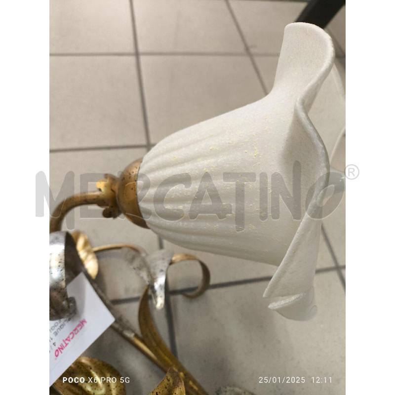 APPLIQUE 1LUCE FOGLIA ORO FOGLIA ARGENTO | Mercatino dell'Usato Forlimpopoli 3