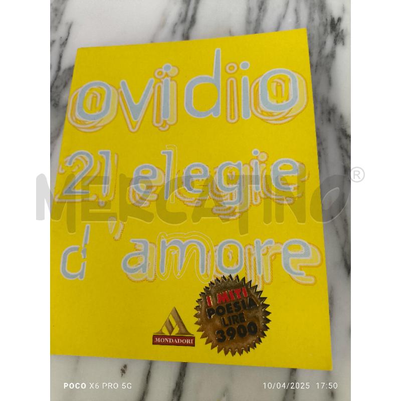 OVIDIO 21 ELEGIE D'AMORE | Mercatino dell'Usato Forlimpopoli 1