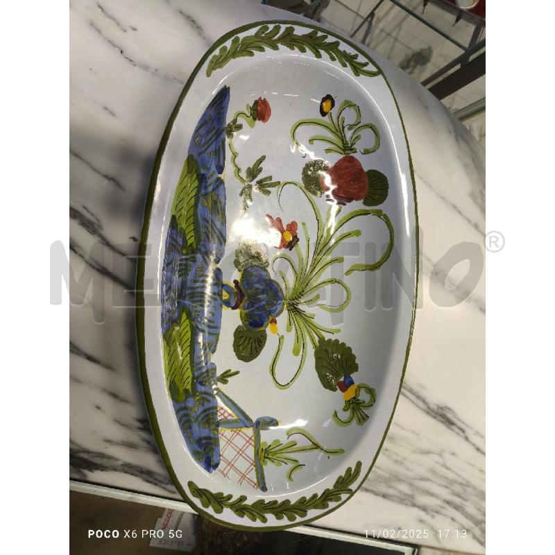 PIATTO FAENZA OVALE L30CM COLLI CESENATI | Mercatino dell'Usato Forlimpopoli 1