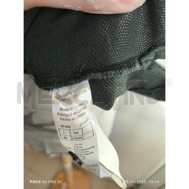 POLO UOMO EMPORIO ARMANI VERDE ET. | Mercatino dell'Usato Forlimpopoli 4