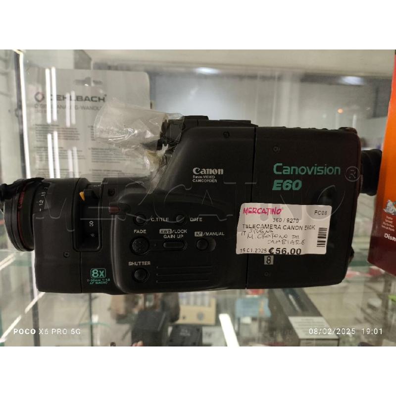 TELECAMERA CANON E60KIT | Mercatino dell'Usato Forlimpopoli 1