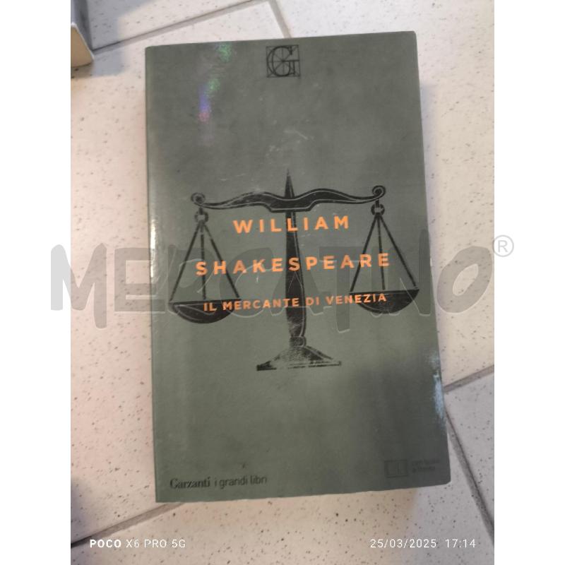 WILLIAM SHAKESPEARE - IL MERCANTE DI VENEZIA | Mercatino dell'Usato Forlimpopoli 1