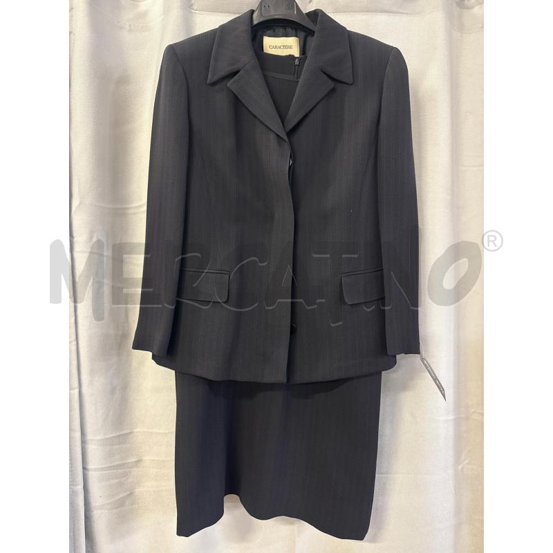 ABITO DONNA CARACTERE + GIACCA GRIGIO RIGATO TG.44 | Mercatino dell'Usato Vinci - fraz. sovigliana 2