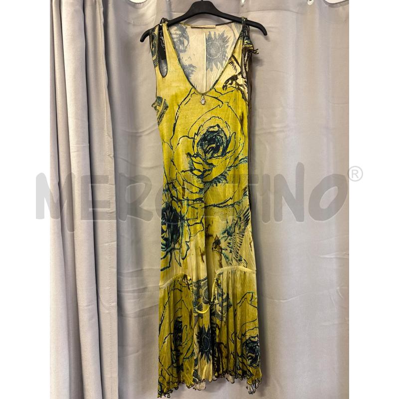 ABITO DONNA CLASS CAVALLI CANOTTA GIALLO VERDE TG.42 | Mercatino dell'Usato Vinci - fraz. sovigliana 1