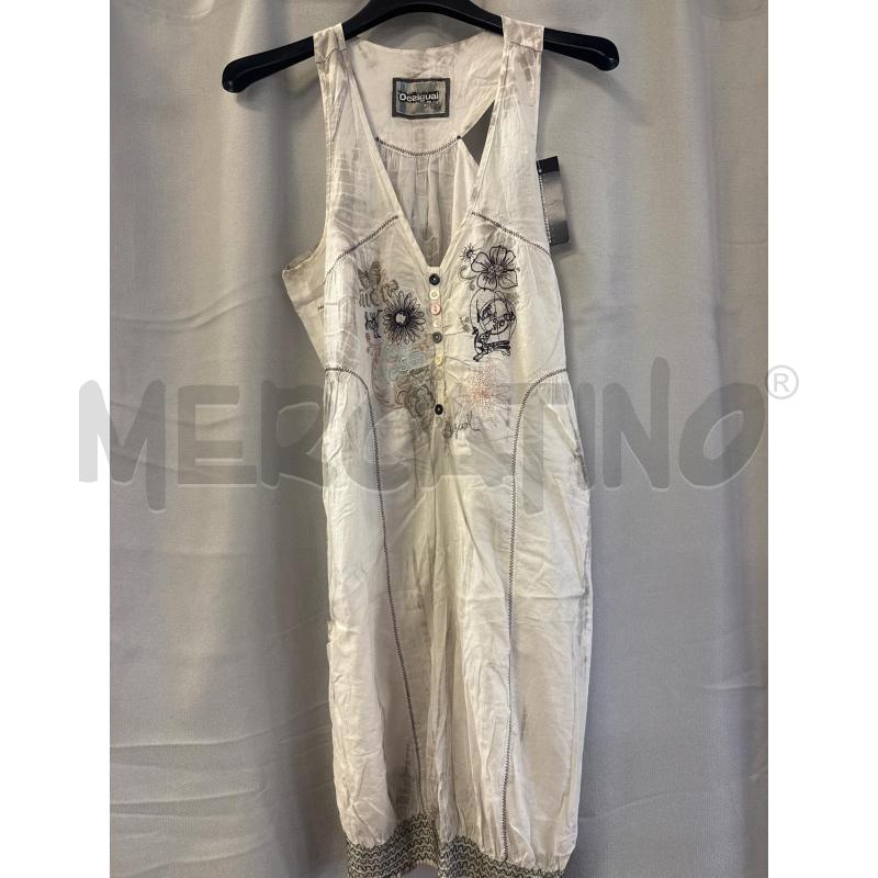 ABITO DONNA DESIGUAL CANOTTA BIANCO TG.42 | Mercatino dell'Usato Vinci - fraz. sovigliana 1