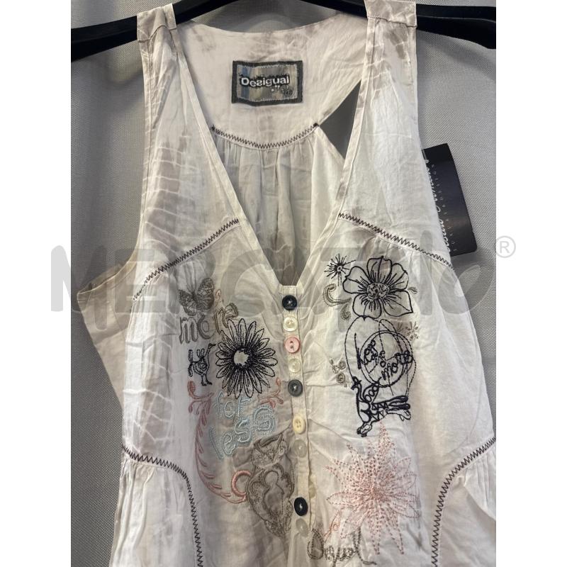 ABITO DONNA DESIGUAL CANOTTA BIANCO TG.42 | Mercatino dell'Usato Vinci - fraz. sovigliana 2