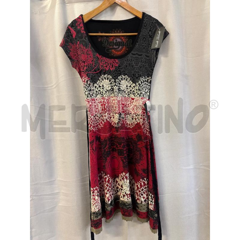 ABITO DONNA DESIGUAL NERO ROSSO TG.M | Mercatino dell'Usato Vinci - fraz. sovigliana 1