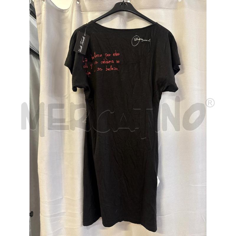 ABITO DONNA DESIGUAL NERO TG.M FIORI BORCHIE | Mercatino dell'Usato Vinci - fraz. sovigliana 2