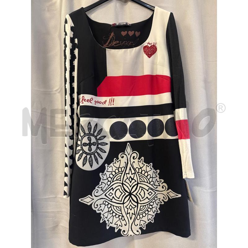 ABITO DONNA DESIGUAL TG.40 NERO BIANCO ROSSO | Mercatino dell'Usato Vinci - fraz. sovigliana 1
