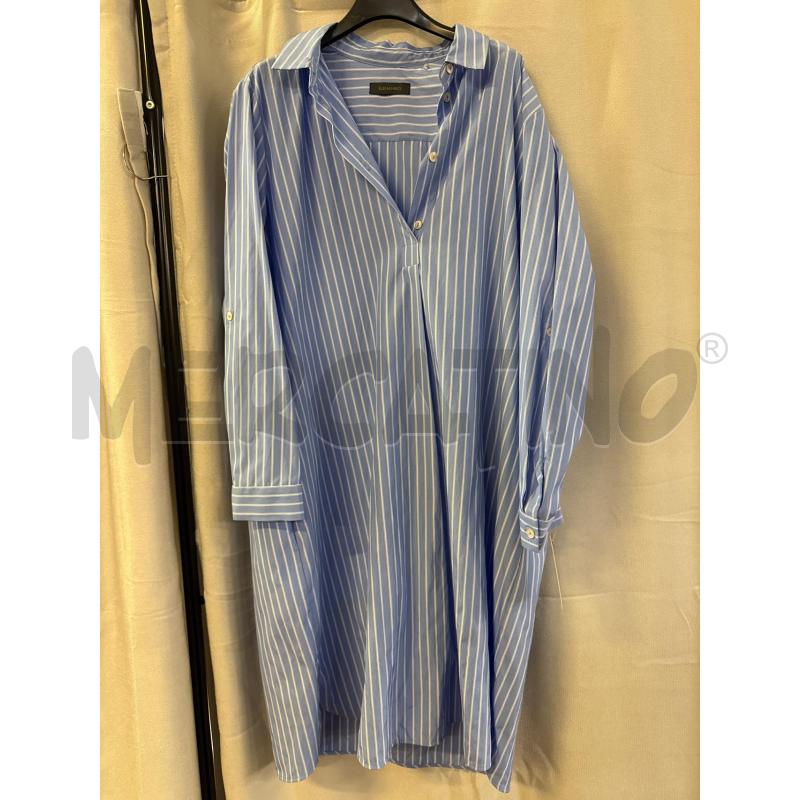 ABITO DONNA ELENA MIRO AZZURRO RIGHE BIANCHE TG.56 | Mercatino dell'Usato Vinci - fraz. sovigliana 1