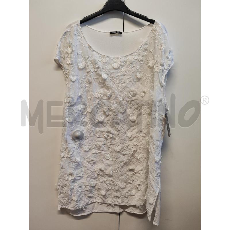 ABITO DONNA ELENA MIRO' BIANCO FIORI TG.45 | Mercatino dell'Usato Vinci - fraz. sovigliana 1