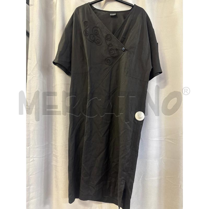 ABITO DONNA ELENA MIRO' NERO MEZZA MANICA TG. 44 | Mercatino dell'Usato Vinci - fraz. sovigliana 1