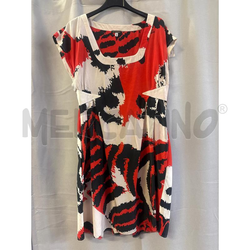 ABITO DONNA GF FERRE TG.32/46 FANTASIA ROSSA NERA PANNA | Mercatino dell'Usato Vinci - fraz. sovigliana 1