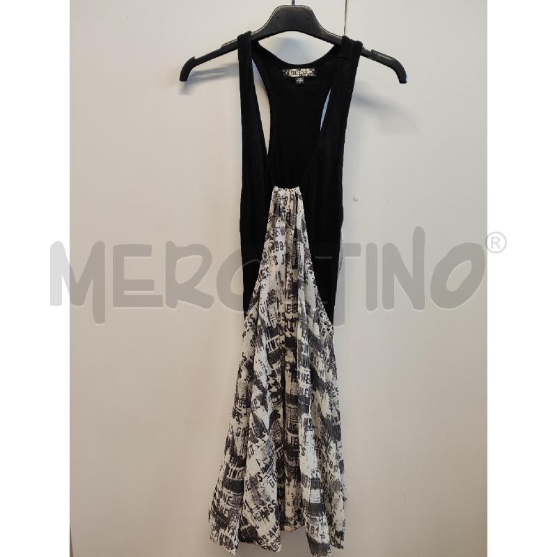 ABITO DONNA GUESS CANOTTA NERO GONNA SCRITTE TG.L | Mercatino dell'Usato Vinci - fraz. sovigliana 1