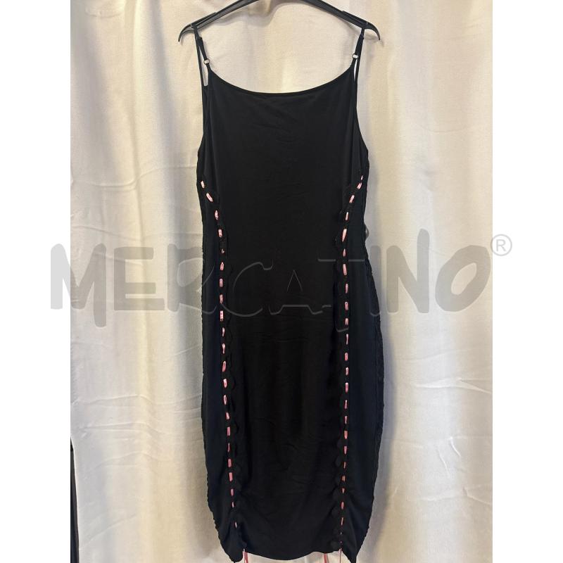 ABITO DONNA KOSAMUI NERO LACCINI NASTRINI ROSA TG.M | Mercatino dell'Usato Vinci - fraz. sovigliana 3