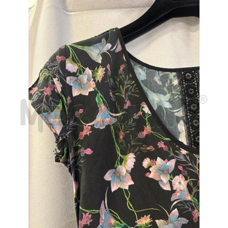 ABITO DONNA PATRIZIA PEPE NERO FIORI ROSA TG.40 | Mercatino dell'Usato Vinci - fraz. sovigliana 2