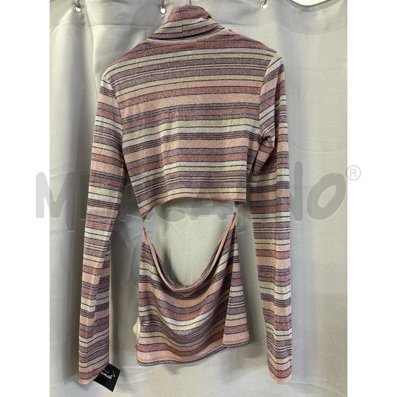ABITO DONNA PATRIZIA PEPE RIGHE ROSA LILLA GLITTER TG.2 | Mercatino dell'Usato Vinci - fraz. sovigliana 2