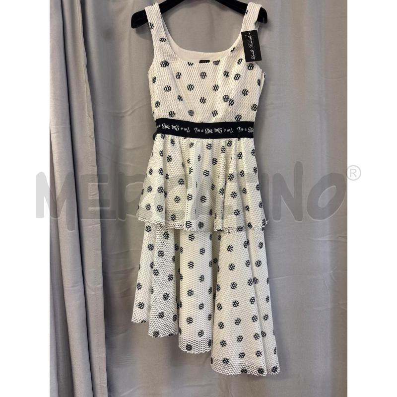 ABITO DONNA PINKO CANOTTA BIANCO POIS BLU FORATO TG.40 | Mercatino dell'Usato Vinci - fraz. sovigliana 1