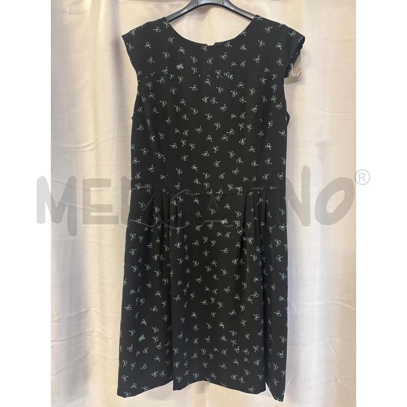 ABITO DONNA PINKO NERO FIOCCHINI VERDI TG.46 | Mercatino dell'Usato Vinci - fraz. sovigliana 1