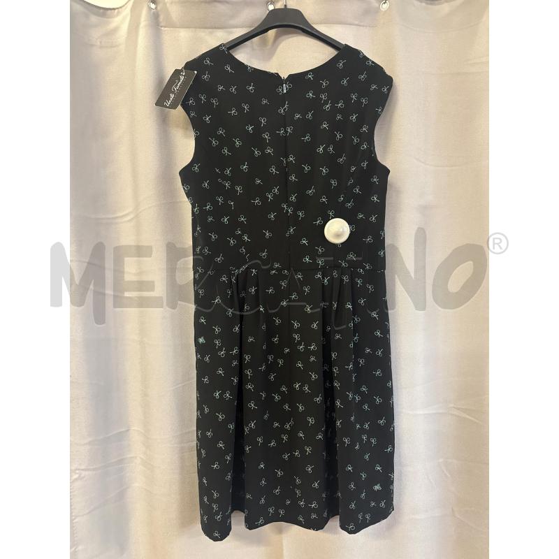 ABITO DONNA PINKO NERO FIOCCHINI VERDI TG.46 | Mercatino dell'Usato Vinci - fraz. sovigliana 2