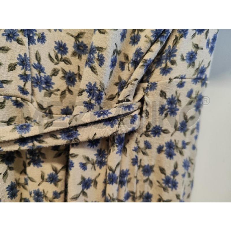ABITO DONNA TWIN SET BEIGE FIORELLINI BLU TG.M | Mercatino dell'Usato Vinci - fraz. sovigliana 4
