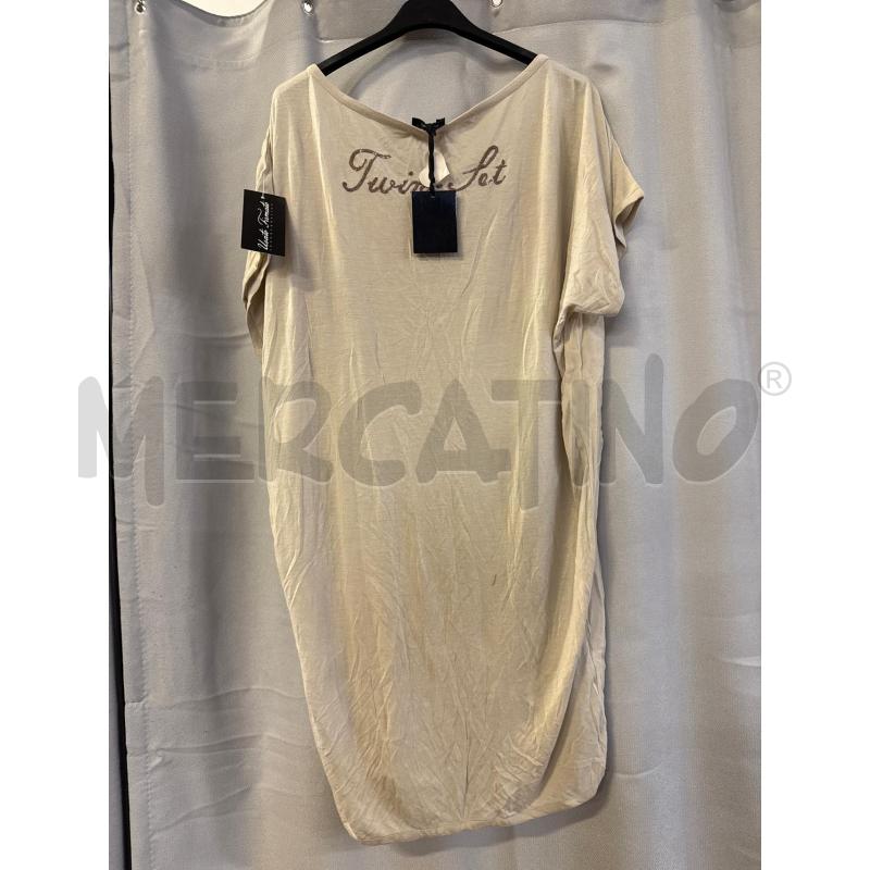 ABITO DONNA TWIN SET BEIGE FIORI PAILLETTES NUOVO TG.M | Mercatino dell'Usato Vinci - fraz. sovigliana 2