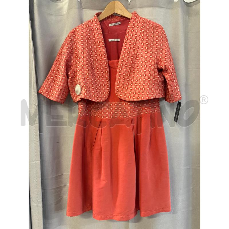 ABITO DONNA + COPRISPALLA SALMONE TG.48 | Mercatino dell'Usato Vinci - fraz. sovigliana 1