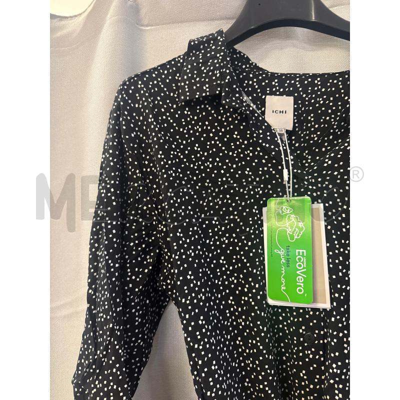 ABITO DONNA # ICHI NERO QUADRETTINI BIANCHI TG.38 NUOVO | Mercatino dell'Usato Vinci - fraz. sovigliana 2