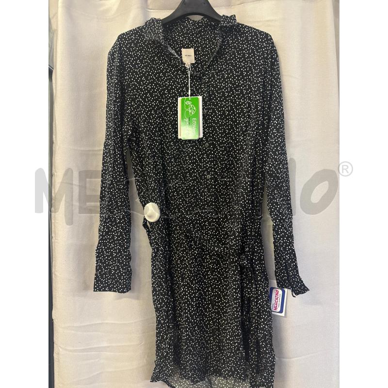 ABITO DONNA # ICHI NERO QUADRETTINI BIANCHI TG.38 NUOVO | Mercatino dell'Usato Vinci - fraz. sovigliana 1