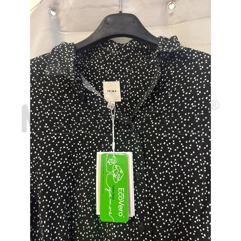 ABITO DONNA # ICHI NERO QUADRETTINI BIANCHI TG.38 NUOVO | Mercatino dell'Usato Vinci - fraz. sovigliana 2