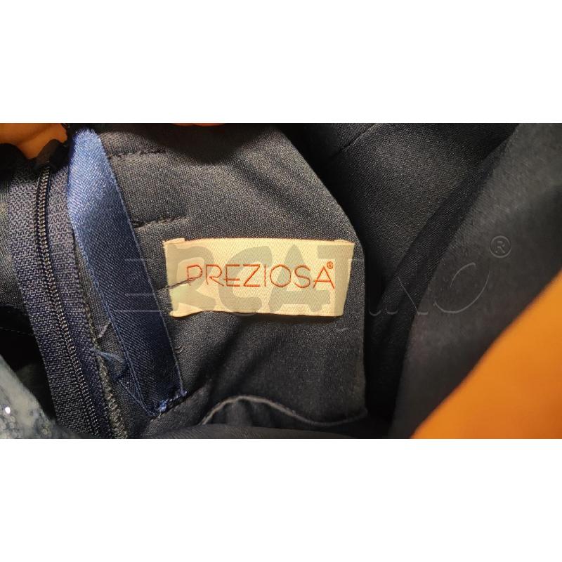 ABITO DONNA + STOLA PREZIOSA GLITTER BLU TG.44  | Mercatino dell'Usato Vinci - fraz. sovigliana 2