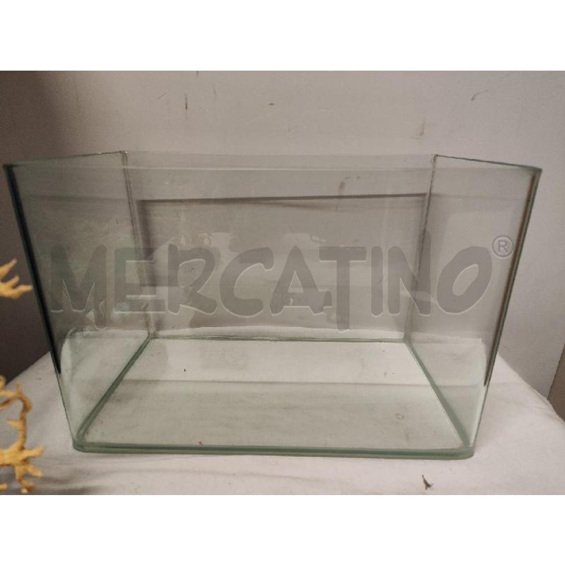 Acquario piccolo vetro 30x16.5 con accessori