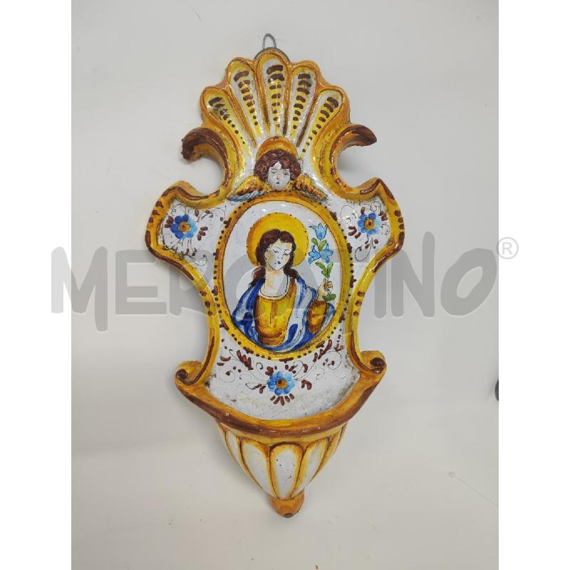 ACQUASANTIERA TERRACOTTA MADONNA | Mercatino dell'Usato Vinci - fraz. sovigliana 1