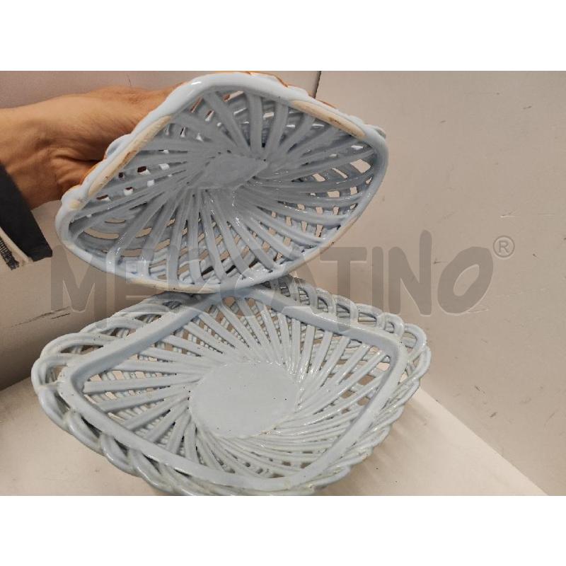ALZATA CERANIMA CELESTE CON FIORE INTRECCIATA  | Mercatino dell'Usato Vinci - fraz. sovigliana 3
