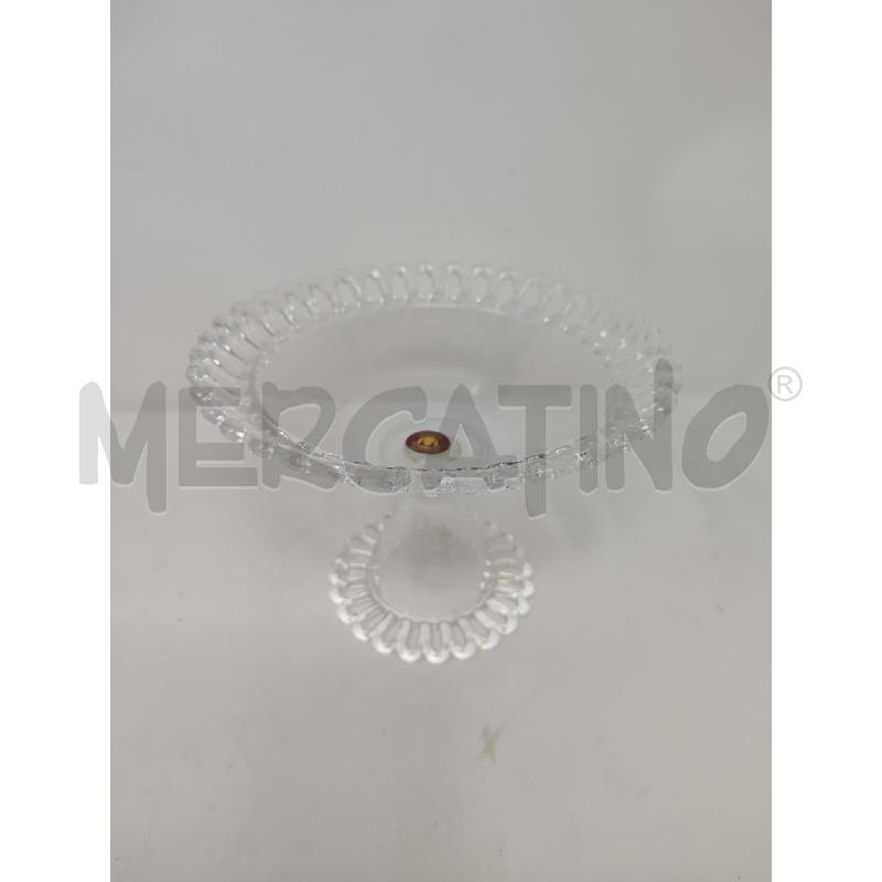 ALZATINA CRISTALLO BORDO SMERLATO  | Mercatino dell'Usato Vinci - fraz. sovigliana 1