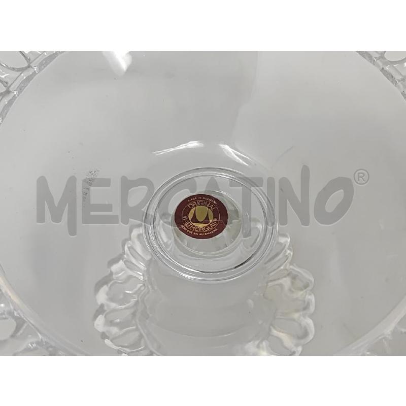 ALZATINA CRISTALLO BORDO SMERLATO  | Mercatino dell'Usato Vinci - fraz. sovigliana 3