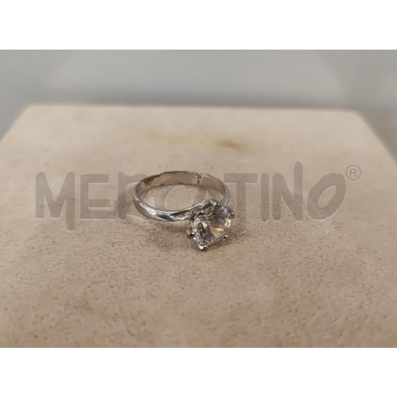 ANELLO DONNA ARGENTATO STRASS  | Mercatino dell'Usato Vinci - fraz. sovigliana 1
