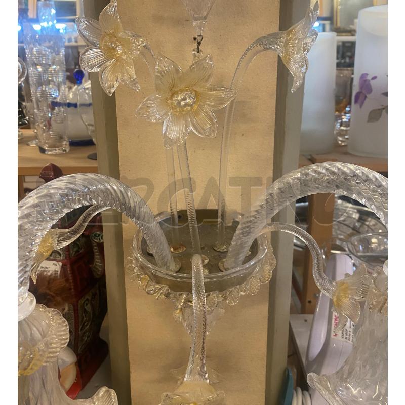 APPLIQUE 2 LUCI VETRO MURANO FIORI | Mercatino dell'Usato Vinci - fraz. sovigliana 3